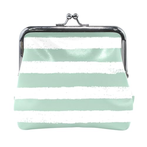 Weiß-Grüne horizontale Streifen Damen Kleine Leder Kleingeldbörse Wasserdicht Tasche Geldbörse Make-up Tasche für Männer Frauen Reisen Weiß-Grüne horizontale Streifen Damen Kleine Leder Kleingeldbörse Wasserdicht Tasche Geldbörse Make-up Tasche für Männer Frauen Reisen von Amooorous