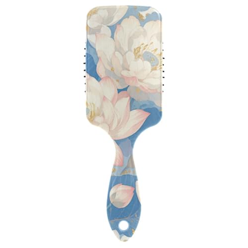 Weiße Sommer-Bürsten im Boho-Stil für schwarze Frauen, Kopfhautmassage für dickes Haar, mit ergonomischem Griff, Cepillo Anti-Frizz para cabello Weiße Sommer-Bürsten im Boho-Stil für schwarze Frauen, Kopfhautmassage für dickes Haar, mit ergonomischem Griff, Cepillo Anti-Frizz para cabello von Amooorous