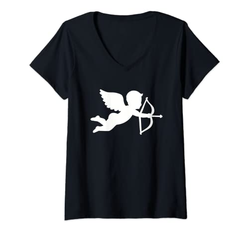 Damen Amor T-Shirt mit V-Ausschnitt von Amor Geschenke