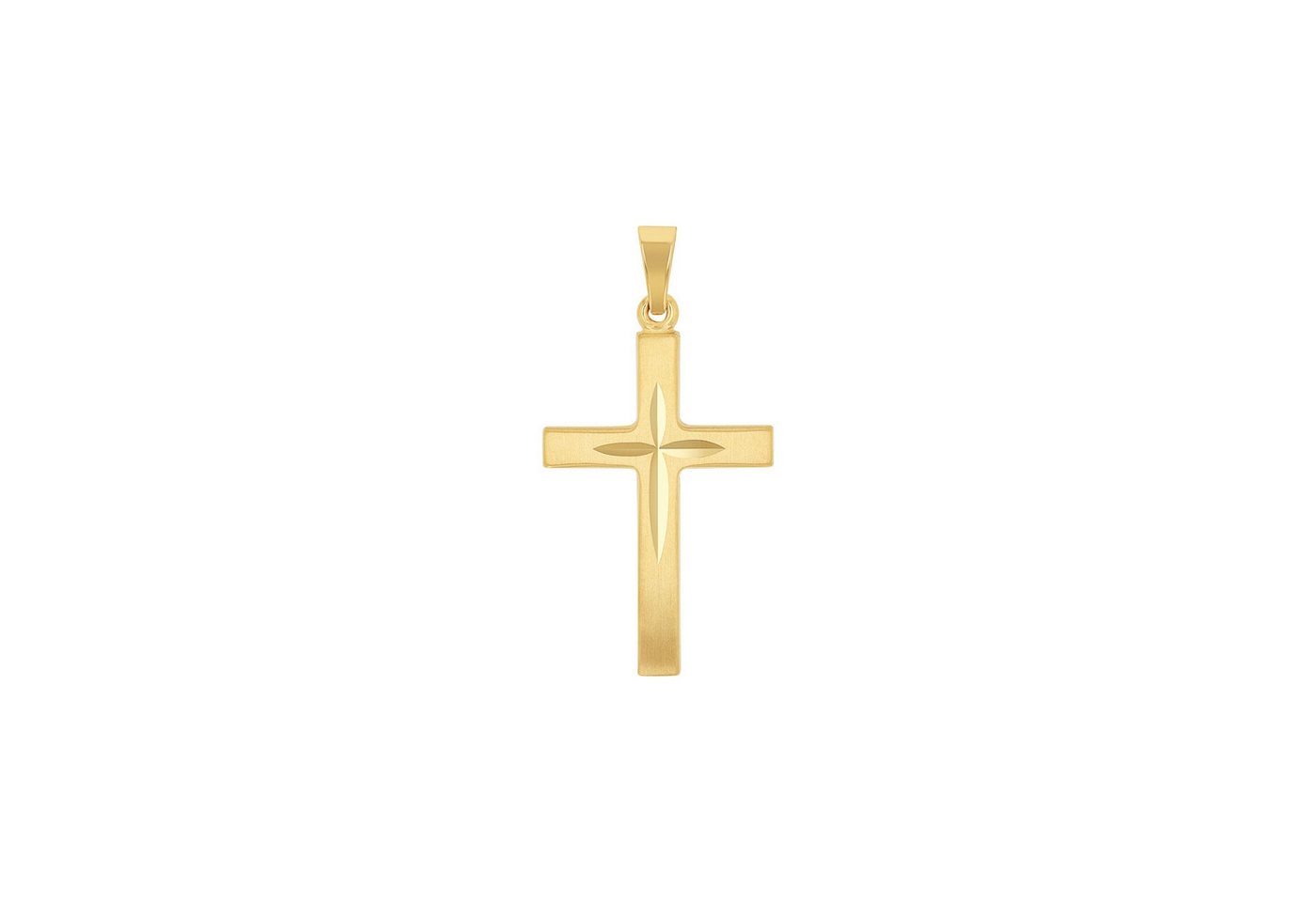 Amor Anhänger Set für Damen und Herren, Unisex, Gold 375, Kreuz (1-tlg) von Amor