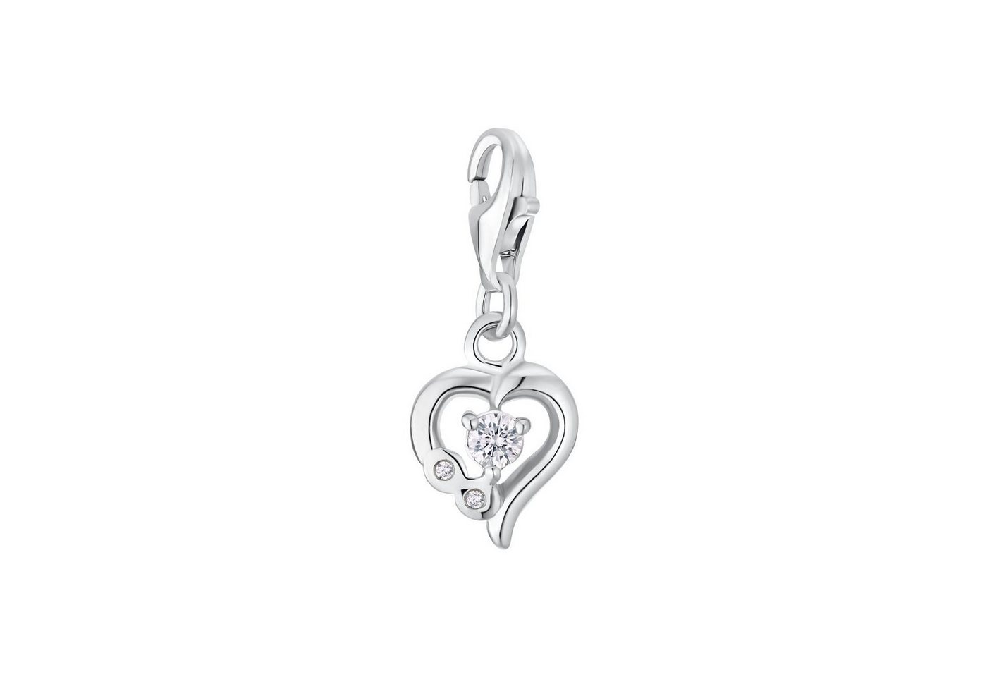 Amor Anhänger Set für Damen, 925 Sterling Silber, Zirkonia synth., Herz (1-tlg) von Amor