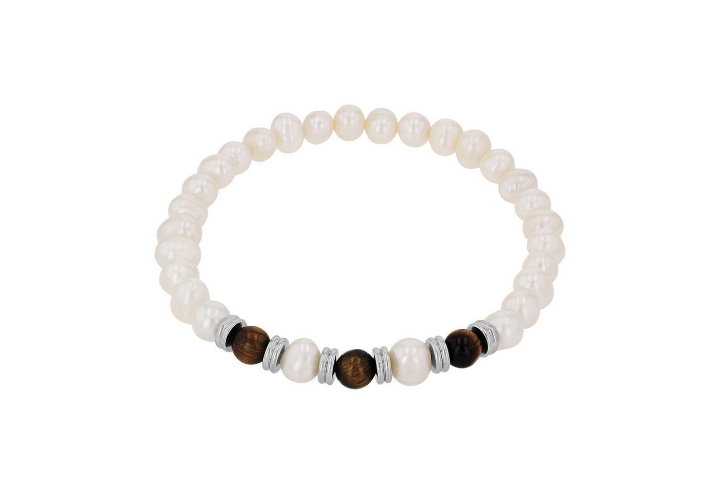 Amor Armband, mit Tigerauge - mit Süßwasserzuchtperle von Amor