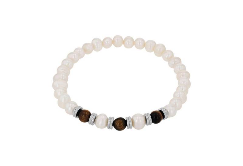 Amor Armband, mit Tigerauge - mit Süßwasserzuchtperle von Amor