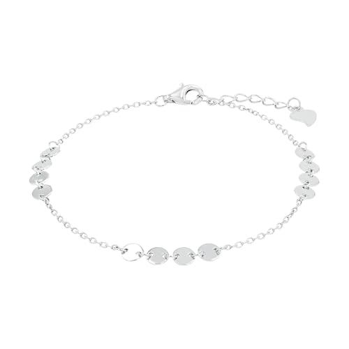 Amor Armband 925 Sterling Silber Damen Armschmuck, 17+2 cm, Silber, Kommt in Schmuck Geschenk Box, 2026258 von Amor