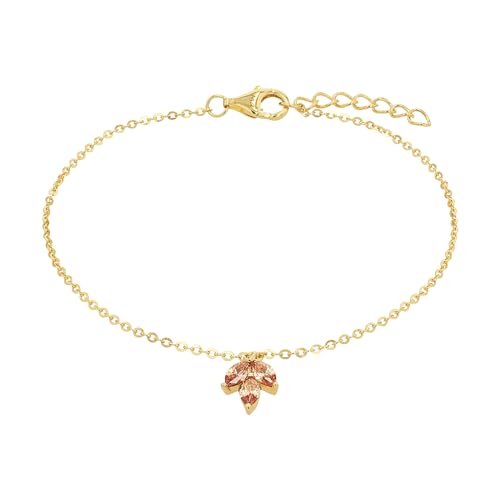 Amor Armband 925 Sterling Silber Damen Armschmuck, mit Zirkonia synth., 17+2 cm, Gold, Kommt in Schmuck Geschenk Box, 2037006 Amor Armband 925 Sterling Silber Damen Armschmuck, mit Zirkonia synth., 17+2 cm, Gold, Kommt in Schmuck Geschenk Box, 2037006 von Amor