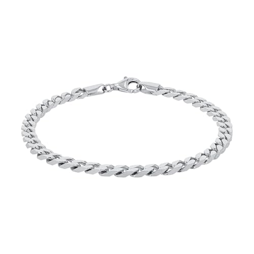 Amor Armband 925 Sterling Silber Unisex Damen Herren Armschmuck, 19 cm, Silber, Kommt in Schmuck Geschenk Box, 9419630 von Amor