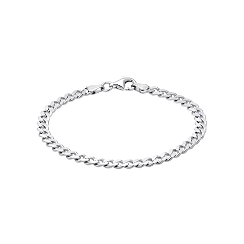 Amor Armband 925 Sterling Silber Unisex Damen Herren Armschmuck, 21 cm, Silber, Kommt in Schmuck Geschenk Box, 2017917 von Amor