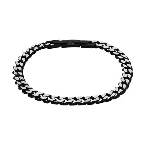 Amor Armband Edelstahl Unisex Damen Herren Armschmuck, 19+2 cm, Silber, Kommt in Schmuck Geschenk Box, 2037352 von Amor