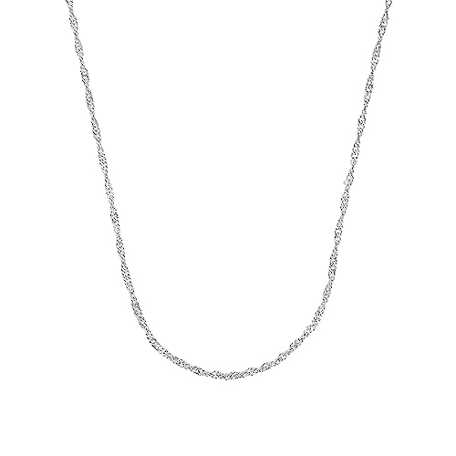 Amor Collier 925 Sterling Silber Damen Halsschmuck, 50 cm, Silber, Kommt in Schmuck Geschenk Box, 2017481 von Amor