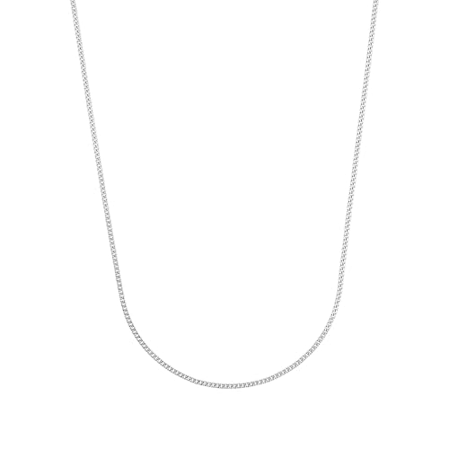 Amor Collier 925 Sterling Silber Unisex Damen Herren Halsschmuck, 38 cm, Silber, Kommt in Schmuck Geschenk Box, 2017681 von Amor