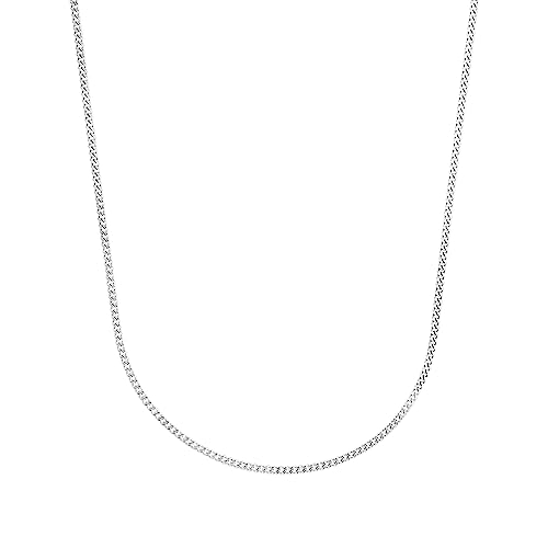 Amor Collier 925 Sterling Silber Unisex Damen Herren Halsschmuck, 40 cm, Silber, Kommt in Schmuck Geschenk Box, 2017684 von Amor