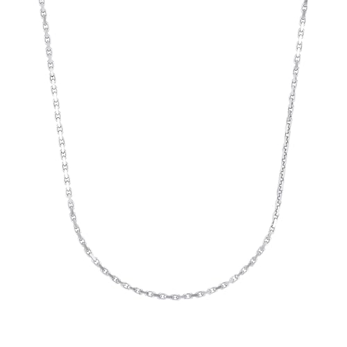 Amor Collier 925 Sterling Silber Unisex Damen Herren Halsschmuck, 40 cm, Silber, Kommt in Schmuck Geschenk Box, 2017793 von Amor