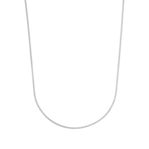 Amor Collier 925 Sterling Silber Unisex Damen Herren Halsschmuck, 40 cm, Silber, Kommt in Schmuck Geschenk Box, 9355341 von Amor