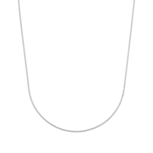 Amor Collier 925 Sterling Silber Unisex Damen Herren Halsschmuck, 42 cm, Silber, Kommt in Schmuck Geschenk Box, 2017785 von Amor