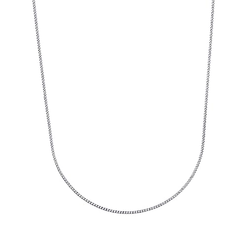 Amor Collier 925 Sterling Silber Unisex Damen Herren Halsschmuck, 42 cm, Silber, Kommt in Schmuck Geschenk Box, 9355365 von Amor