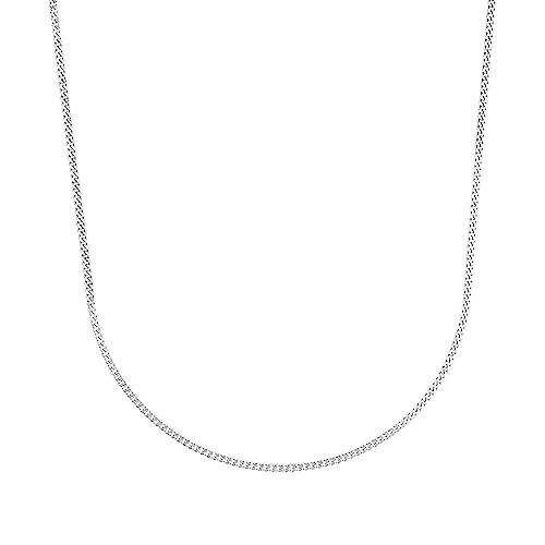 Amor Collier 925 Sterling Silber Unisex Damen Herren Halsschmuck, 45 cm, Silber, Kommt in Schmuck Geschenk Box, 2017690 von Amor