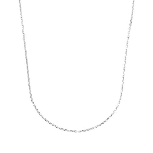Amor Collier 925 Sterling Silber Unisex Damen Herren Halsschmuck, 40 cm, Silber, Kommt in Schmuck Geschenk Box, 2017788 von Amor