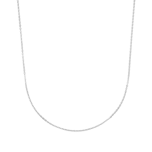 Amor Collier 925 Sterling Silber Unisex Damen Herren Halsschmuck, 45 cm, Silber, Kommt in Schmuck Geschenk Box, 2025984 von Amor