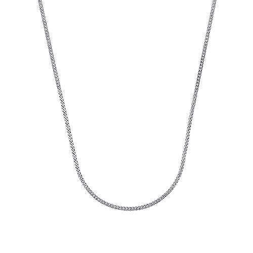 Amor Collier 925 Sterling Silber Unisex Damen Herren Halsschmuck, 50 cm, Silber, Kommt in Schmuck Geschenk Box, 2017497 von Amor