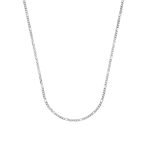 Amor Collier 925 Sterling Silber Unisex Damen Herren Halsschmuck, 50 cm, Silber, Kommt in Schmuck Geschenk Box, 2017506 von Amor