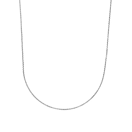 Amor Collier 925 Sterling Silber Unisex Damen Herren Halsschmuck, 80 cm, Silber, Kommt in Schmuck Geschenk Box, 9208609 von Amor