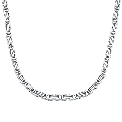 Amor Collier Edelstahl Herren Halsschmuck, 50 cm, Silber, Kommt in Schmuck Geschenk Box, 9352555 von Amor