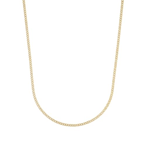 Amor Collier Edelstahl Unisex Damen Herren Halsschmuck, 38 cm, Gold, Kommt in Schmuck Geschenk Box, 2037369 von Amor