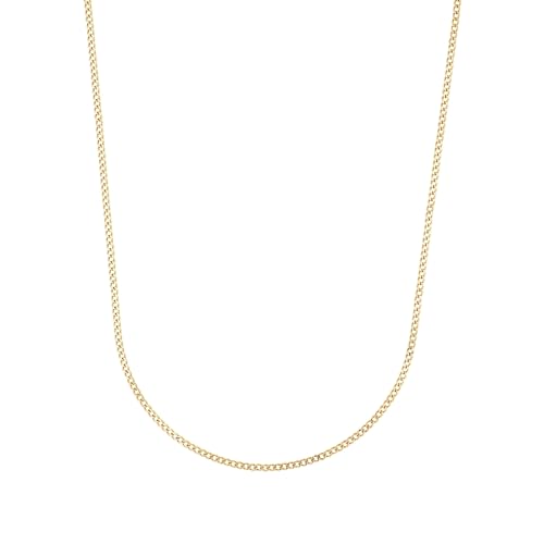 Amor Collier Edelstahl Unisex Damen Herren Halsschmuck, 40 cm, Gold, Kommt in Schmuck Geschenk Box, 2037361 von Amor