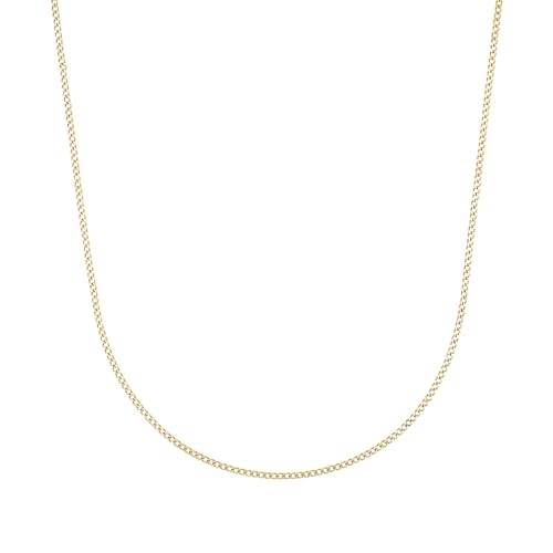 Amor Collier Edelstahl Unisex Damen Herren Halsschmuck, 45 cm, Gold, Kommt in Schmuck Geschenk Box, 2037363 von Amor