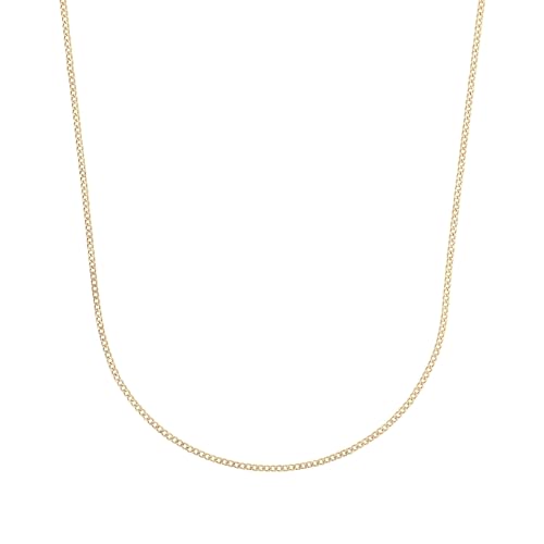 Amor Collier Edelstahl Unisex Damen Herren Halsschmuck, 50 cm, Gold, Kommt in Schmuck Geschenk Box, 2037367 von Amor