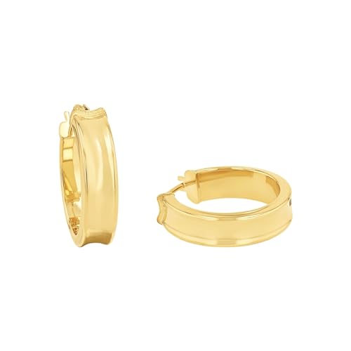 Amor Creolen Damen Ohrschmuck, 2 cm, Gold, Kommt in Schmuck Geschenk Box, 2028232 von Amor