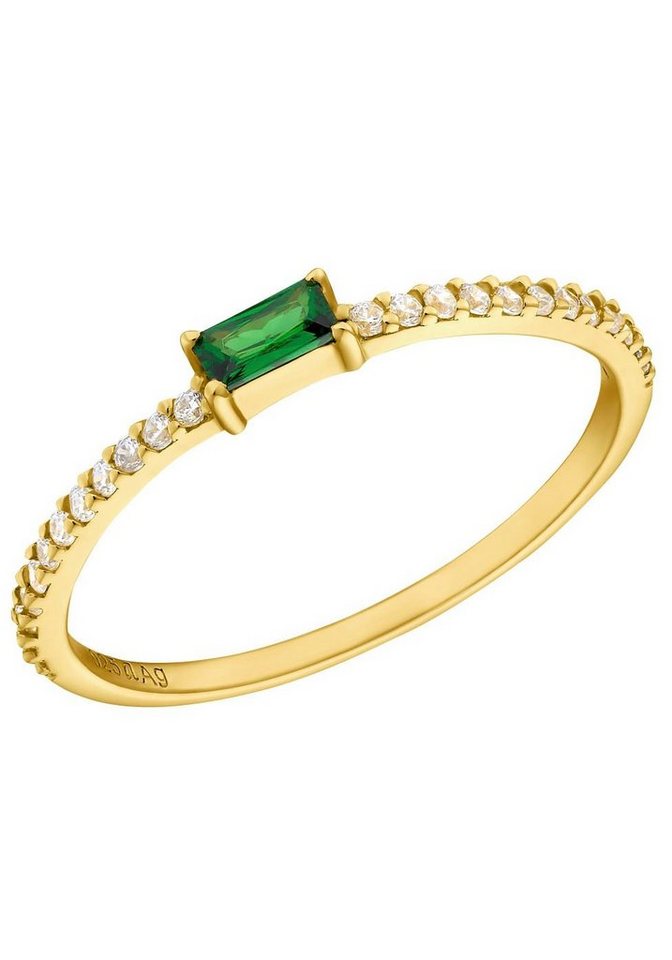 Amor Fingerring Smaragreen, mit Zirkonia (synth) von Amor