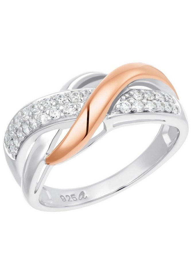 Amor Fingerring Twisted, mit Zirkonia (synth) von Amor