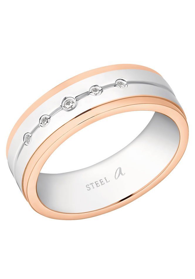 Amor Fingerring Uni Chic, mit Zirkonia (synth) von Amor