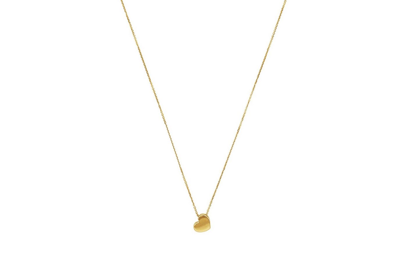 Amor Goldkette Amor Kette mit Anhänger für Damen, Gold 375, Herz (Kette mit Anhänger, 1-tlg., Kette mit Anhänger) von Amor
