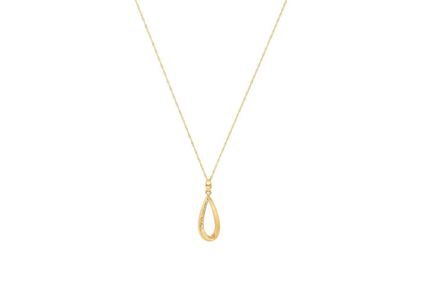 Amor Goldkette Amor Kette mit Anhänger für Damen, Gold 585 (Kette mit Anhänger, 2-tlg., Kette mit Anhänger) von Amor