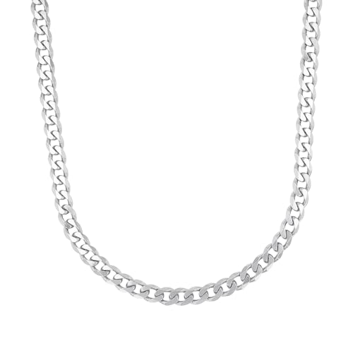 Amor Halskette 925 Sterling Silber Herren Halsschmuck, 55 cm, Silber, Kommt in Schmuck Geschenk Box, 2017909 von Amor
