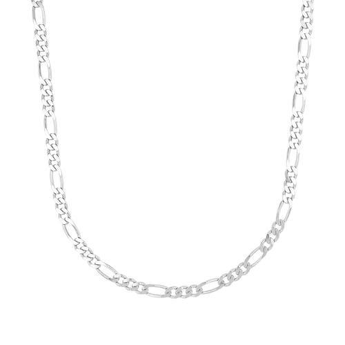 Amor Halskette 925 Sterling Silber Herren Halsschmuck, 55 cm, Silber, Kommt in Schmuck Geschenk Box, 9375547 von Amor