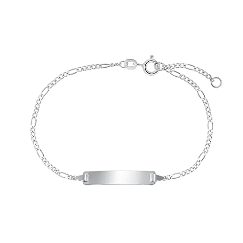 Amor Identarmband 925 Sterling Silber Damen Armschmuck, 17+2 cm, Silber, Kommt in Schmuck Geschenk Box, 2016492 von Amor