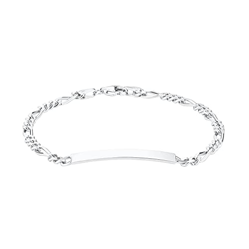 Amor Identarmband 925 Sterling Silber Damen Armschmuck, 19 cm, Silber, Kommt in Schmuck Geschenk Box, 9048939 von Amor