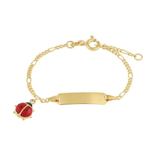 Amor Identarmband Mädchen Kinder Armschmuck, 12+2 cm, Rot, Kommt in Schmuck Geschenk Box, 2014262 von Amor