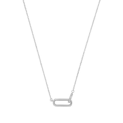 Amor Kette mit Anhänger 925 Sterling Silber Damen Sets, mit Zirkonia synth., 42+3 cm, Weiß, Kommt in Schmuck Geschenk Box, 2038272 Amor Kette mit Anhänger 925 Sterling Silber Damen Sets, mit Zirkonia synth., 42+3 cm, Weiß, Kommt in Schmuck Geschenk Box, 2038272 von Amor