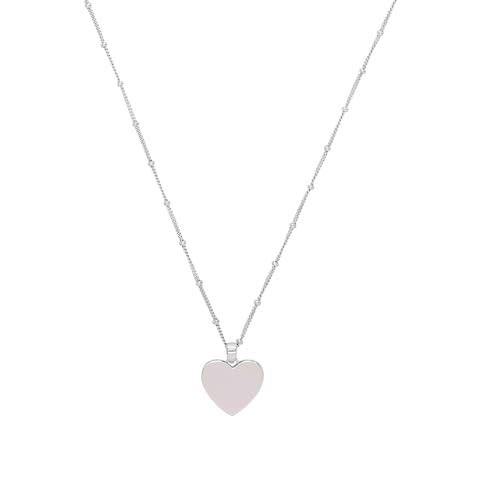 Amor Kette mit Anhänger 925 Sterling Silber Damen Halsschmuck, mit Zirkonia synth., 45 cm, Silber, Kommt in Schmuck Geschenk Box, 2026024 von Amor