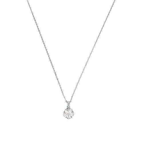 Amor Kette mit Anhänger 925 Sterling Silber Damen Halsschmuck, mit Zirkonia synth., 45 cm, Silber, Kommt in Schmuck Geschenk Box, 9293407 von Amor