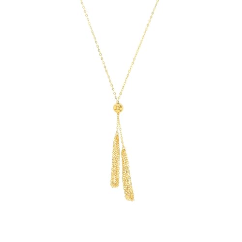 Amor Kette mit Anhänger Damen Halsschmuck, 42 cm, Gold, Kommt in Schmuck Geschenk Box, 2022922 von Amor