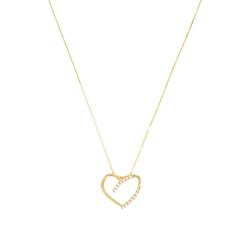 Amor Kette mit Anhänger Damen Halsschmuck, mit Zirkonia synth., 45 cm, Gold, Herz, Kommt in Schmuck Geschenk Box, 2020010 Amor Kette mit Anhänger Damen Halsschmuck, mit Zirkonia synth., 45 cm, Gold, Herz, Kommt in Schmuck Geschenk Box, 2020010 von Amor