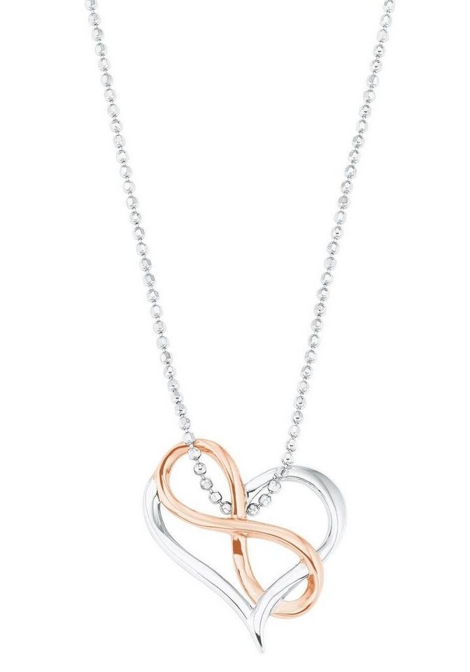 Amor Kette mit Anhänger Herz mit Infinity/Unendlichkeitsschleife von Amor