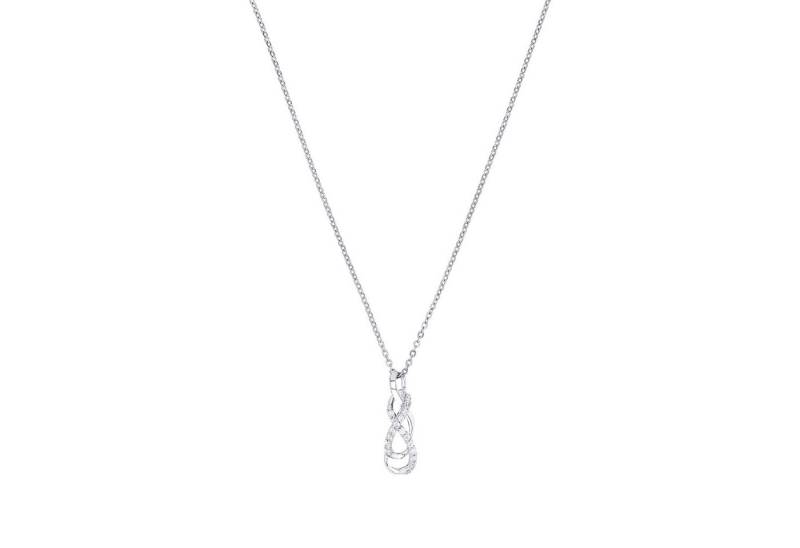 Amor Kette mit Anhänger Infinity/Unendlichkeitsschleife, mit Zirkonia (synth) von Amor