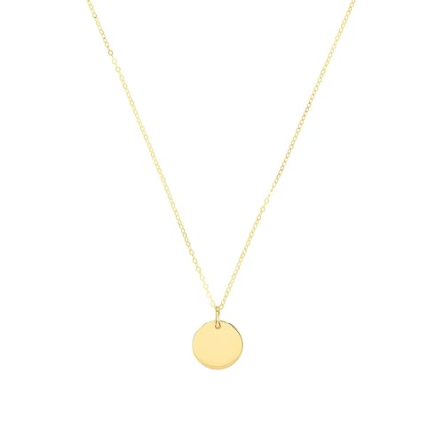 Amor Kette mit Anhänger Unisex Damen Herren Halsschmuck, 45 cm, Gold, Kommt in Schmuck Geschenk Box, 2020012 von Amor
