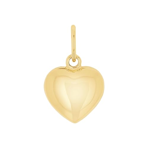 Amor Motivanhänger Damen Anhänger, 1,4 cm, Gold, Herz, Kommt in Schmuck Geschenk Box, 2020611 von Amor